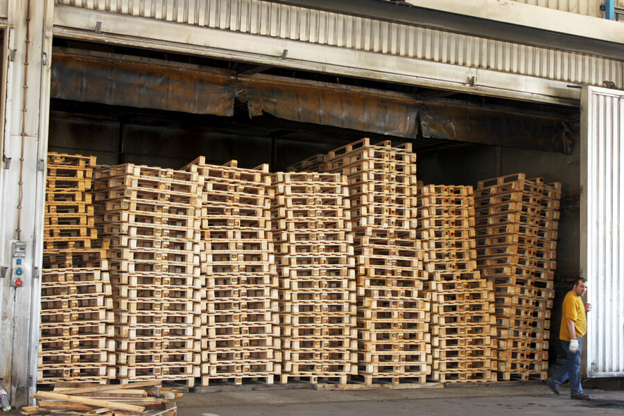 secagem da madeira paletes fábrica aji madeiras
